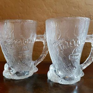 The Flintstones 1993 Collectible McDonald's, Mammoth RocDonald's Mug x 2